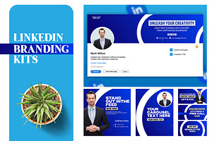 LinkedIn Branding Kits, a Social Media Template by Sharifull11