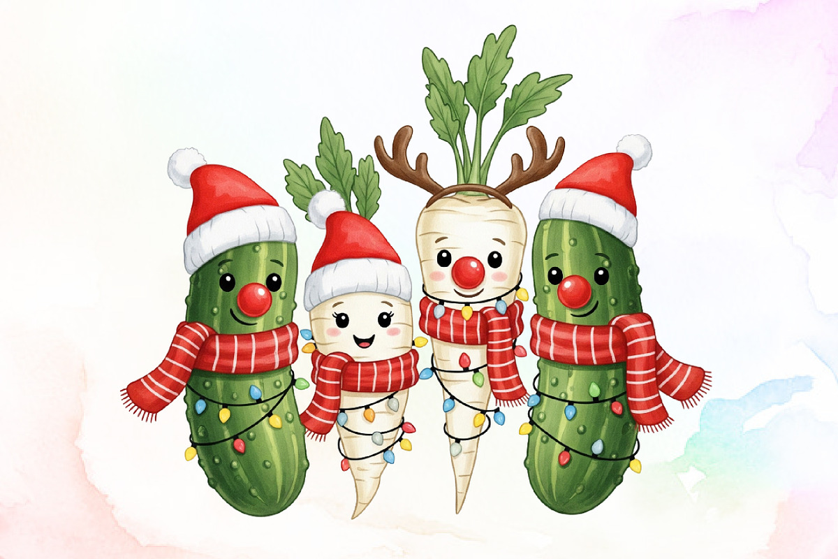 Christmas Parsnips & Pickles PNG, an Icon by Sublimation Artist (Photo 1 of 9)