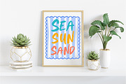 Sea Sun Sand Summer Sublimation, an Illustration by Libby Wishes (Thumbnail 5 of 5)