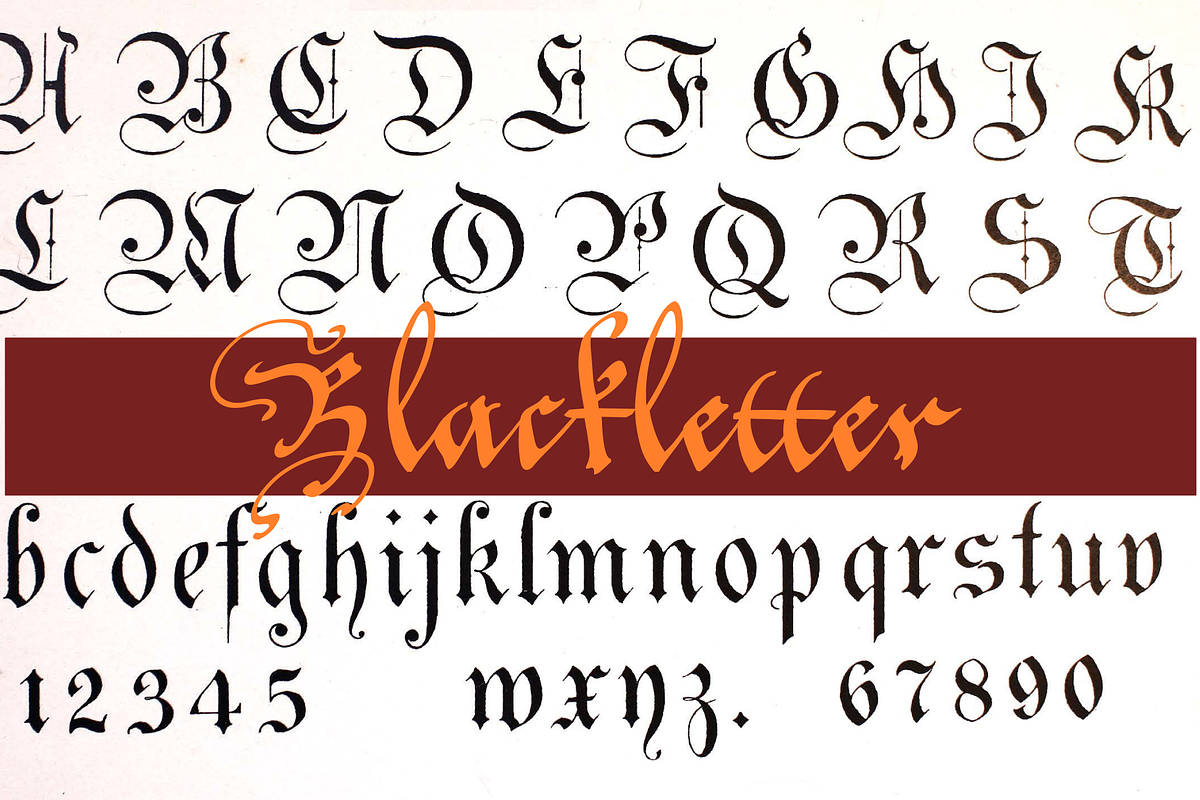 Blackletter Alphabets 30 Alphabets, an Object Graphic by Intellecta Design (Photo 3 of 7)