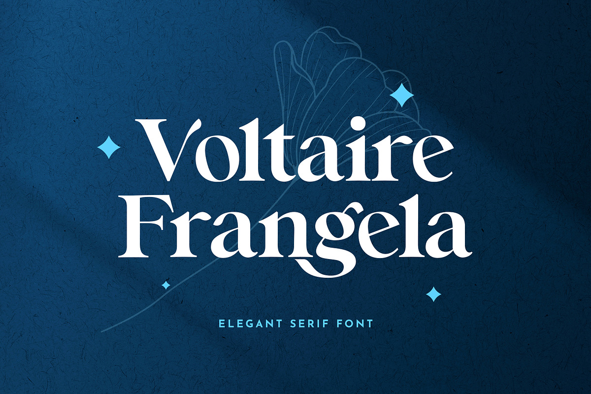 Voltaire Frangela Serif Font, a Serif Font by UICreative (Photo 1 of 6)