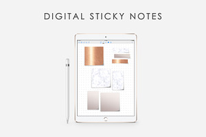 GoodNotes Stickers Marble - Copper