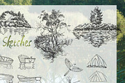 Summer on the Lake. Sketches, an Object Illustration by Nataliapiache (Thumbnail 3 of 7)