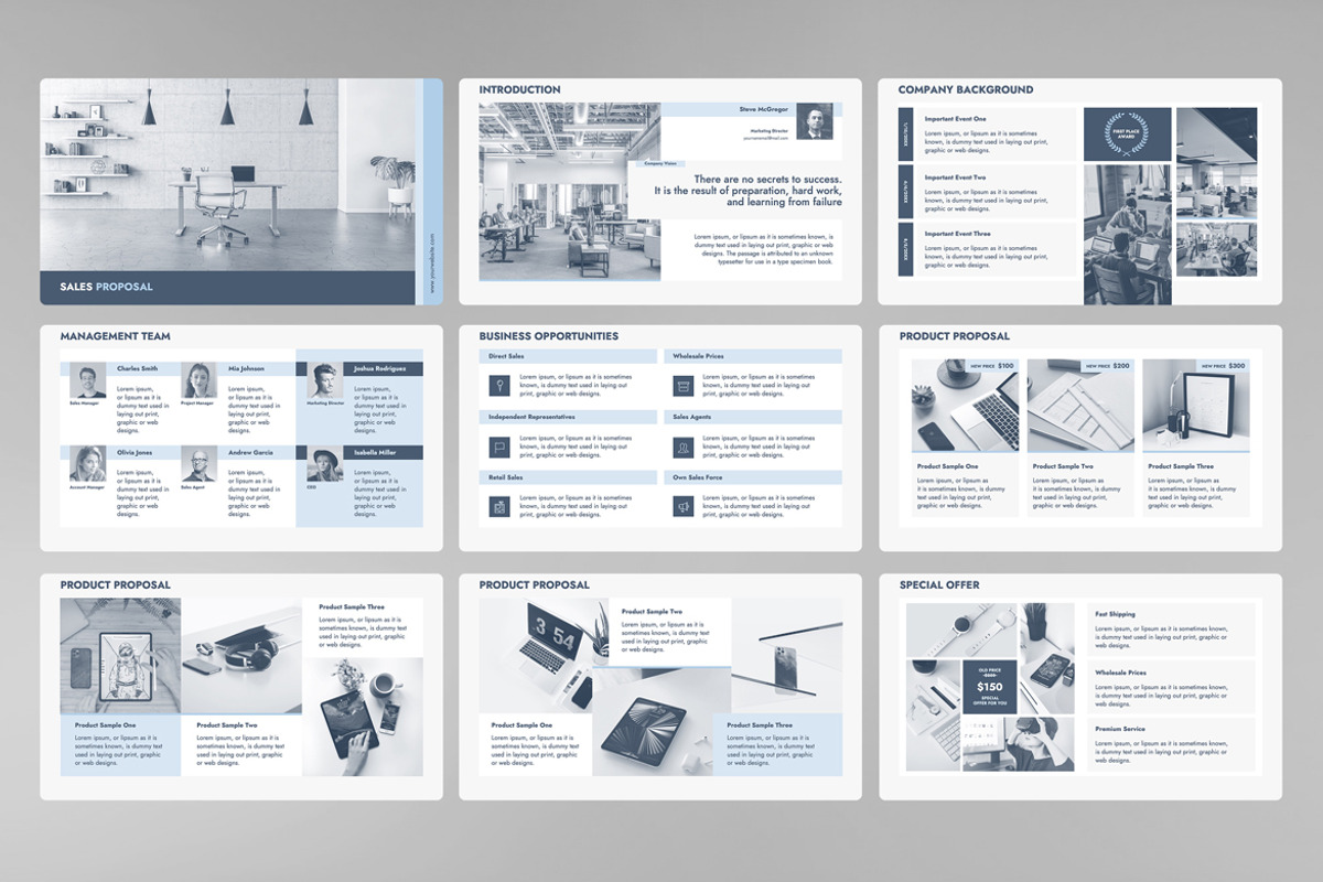Sales Proposal Presentation Template, a Presentation Template by JetzTemplates (Photo 2 of 4)