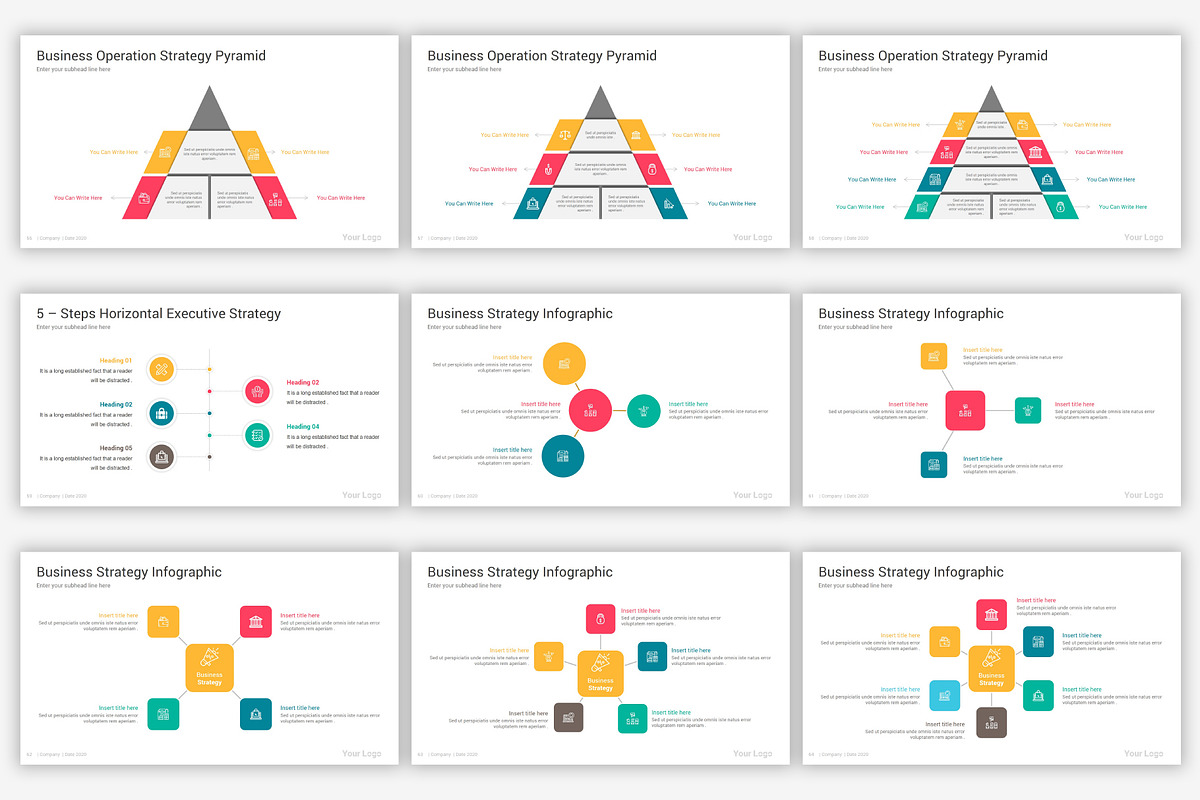 Strategy Google Slides Infographics, a Presentation Template by SlideOne