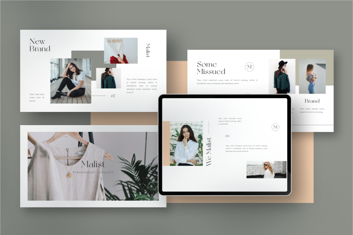 MALIST Google Slide Template, a Presentation Template by Inkofert (Photo 3 of 10)