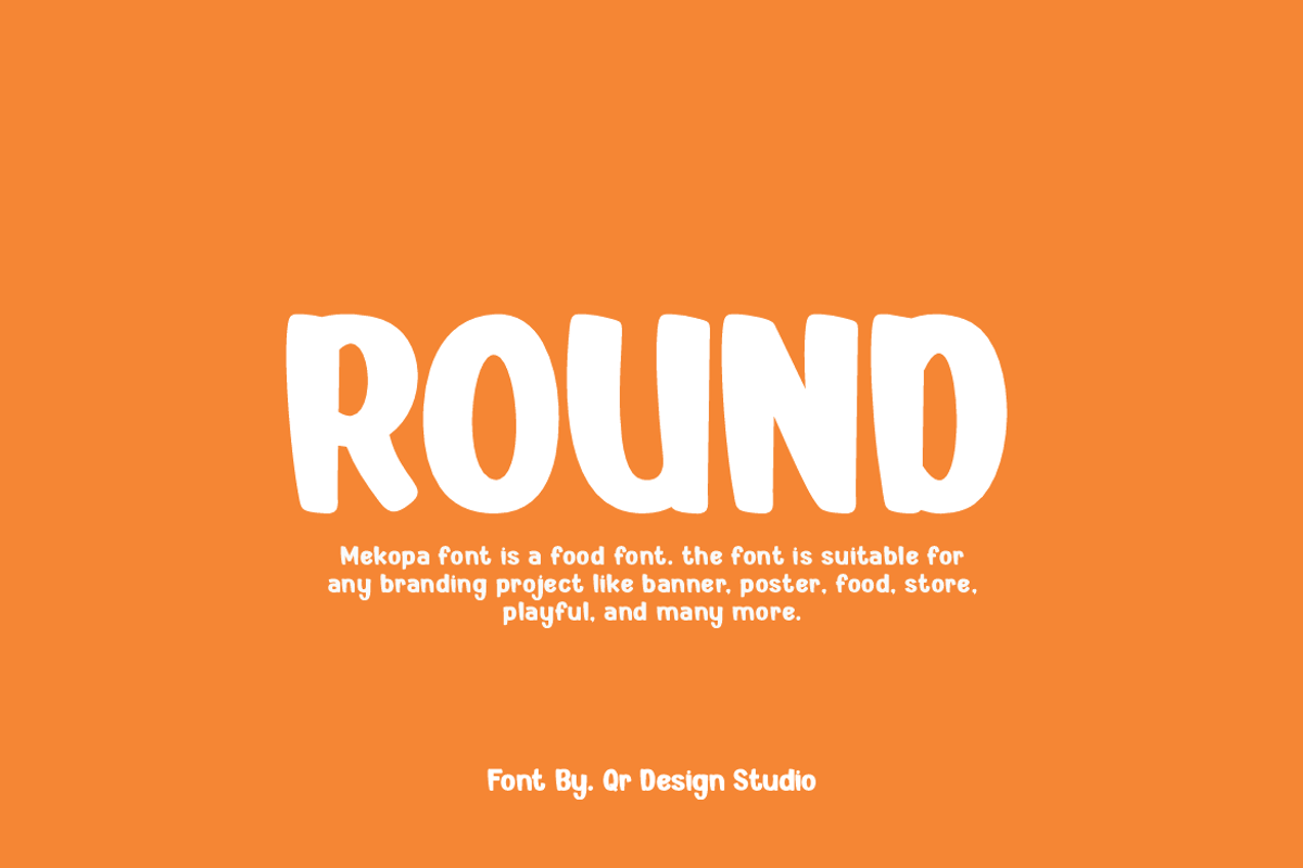 Mekopa - Food Font, a Sans Serif Font by QR Design Studio (Photo 2 of 8)