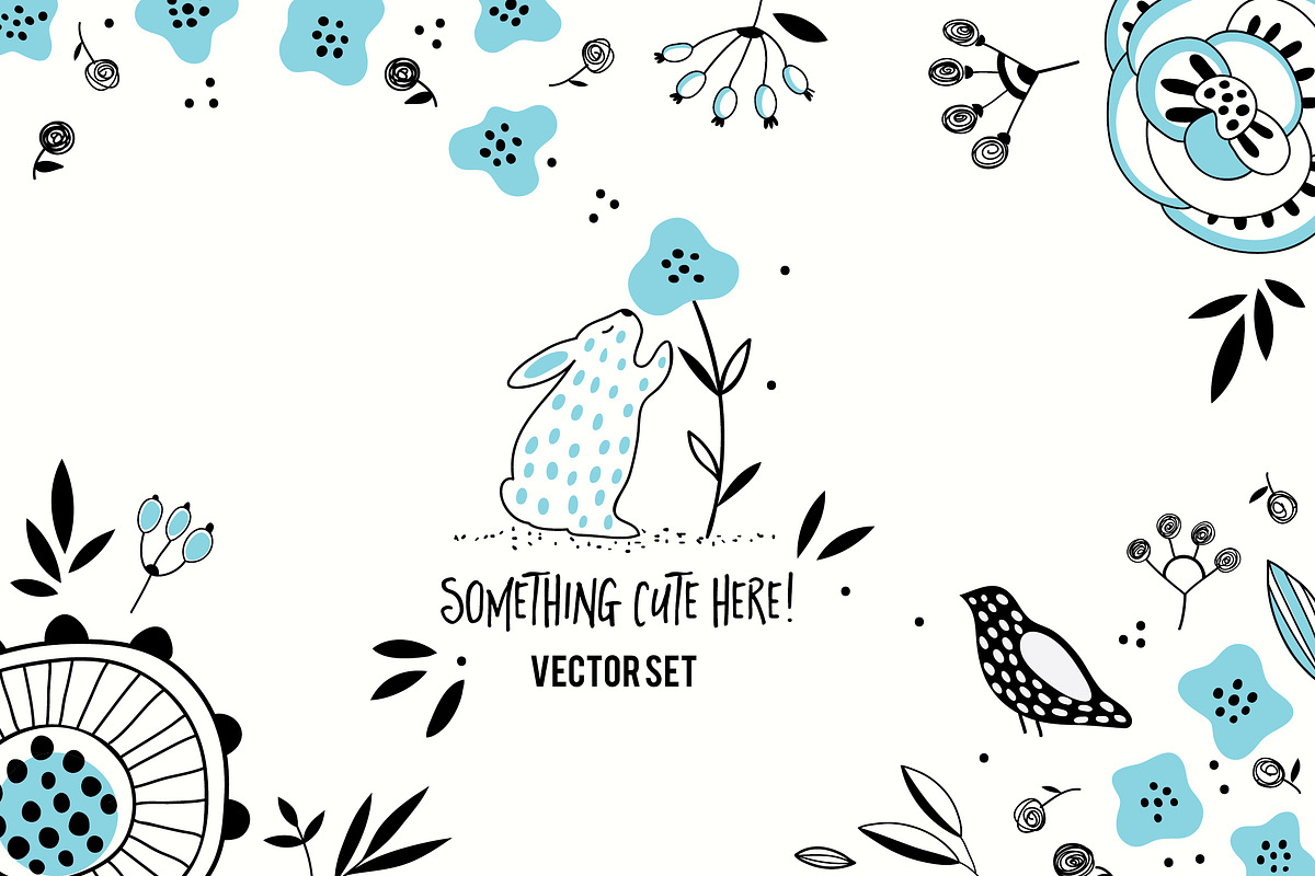 Cute vector set, a Background Graphic by Purple Platypus (Photo 1 of 9)