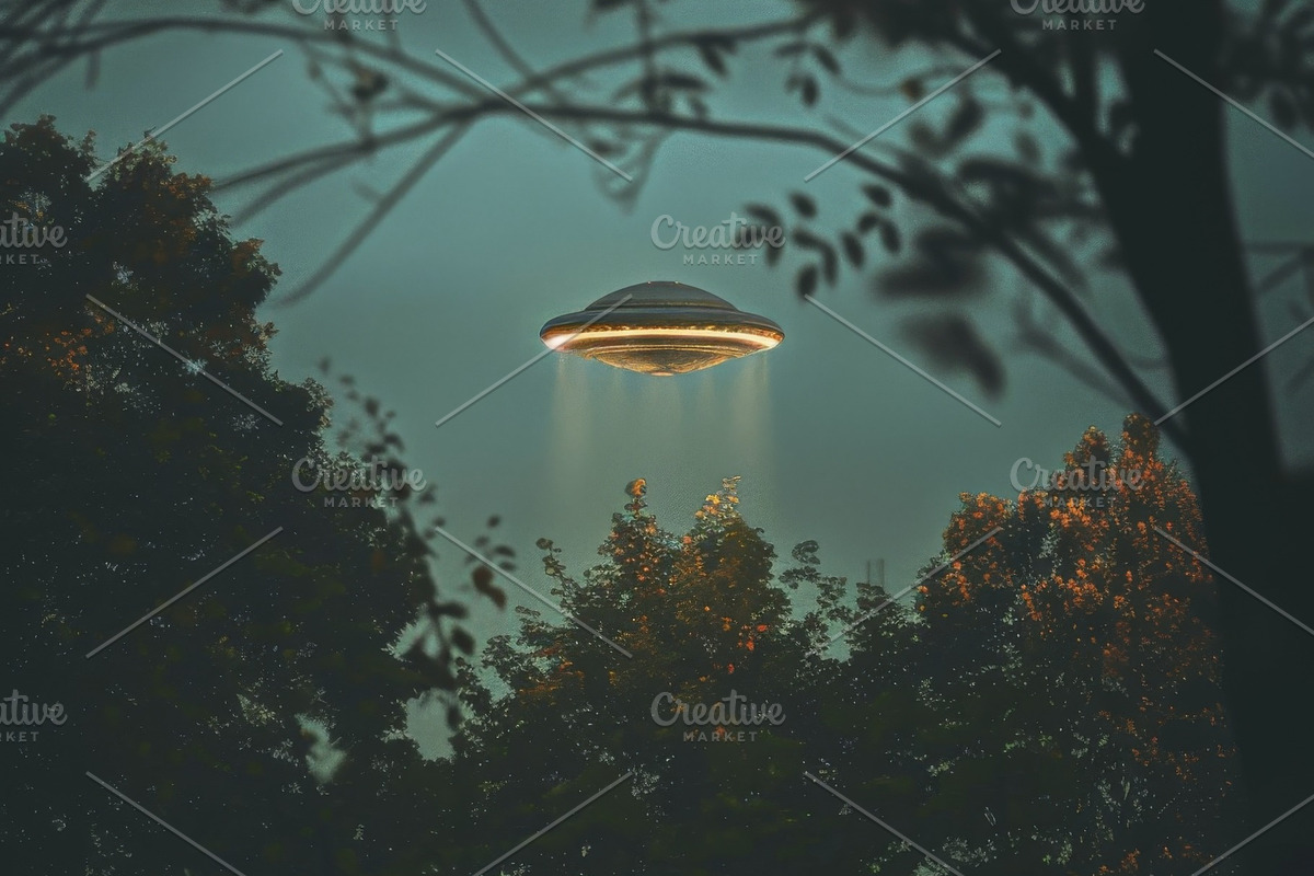 97 UFO objects flying in the sky, a Transportation Photo by Handmadefont (Photo 14 of 101)