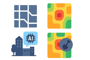Colorful abstract shapes represent, a Technology Illustration by ZinetroN