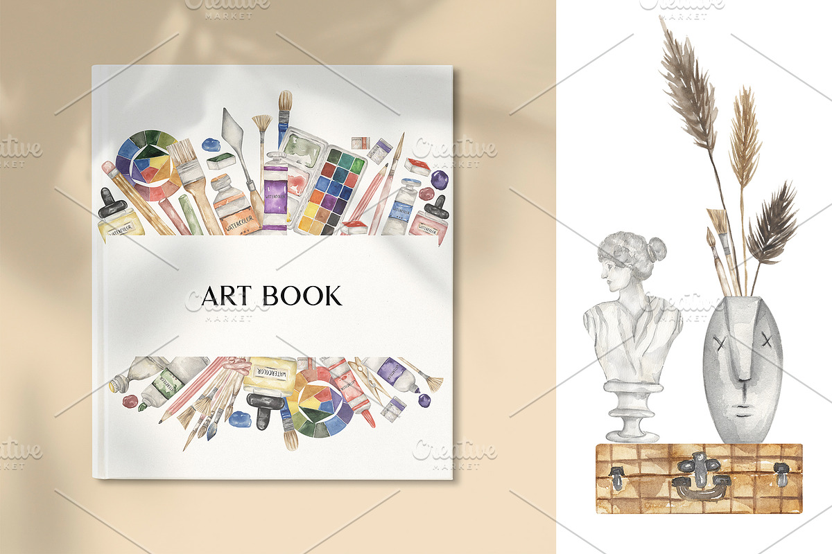 Watercolor Craft Bundle 6 in 1, an Education Illustration by MayaNavits (Photo 9 of 22)