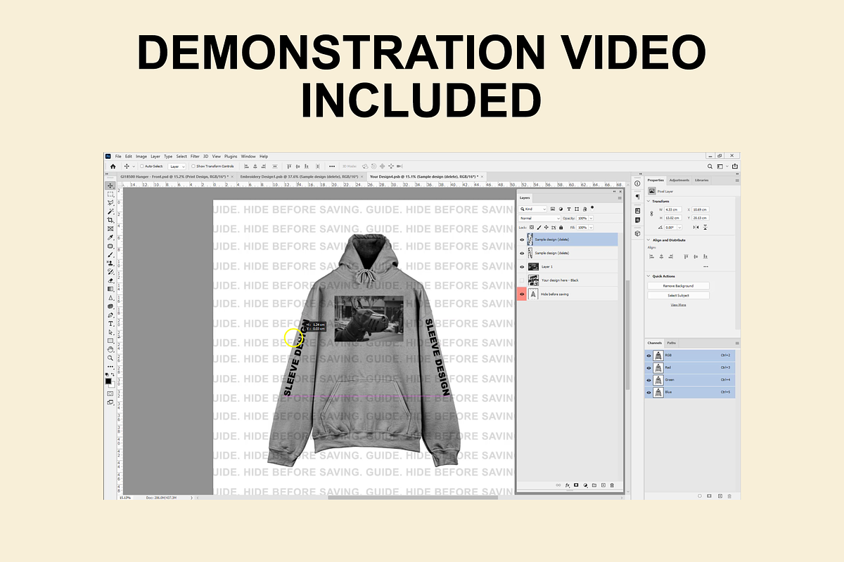 Gildan GI18500 Hanger Mockup, a Hoody Mockup by Infinity Mockups (Photo 10 of 10)