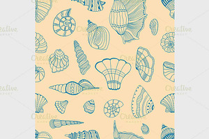 Seashell Seamless Pattern