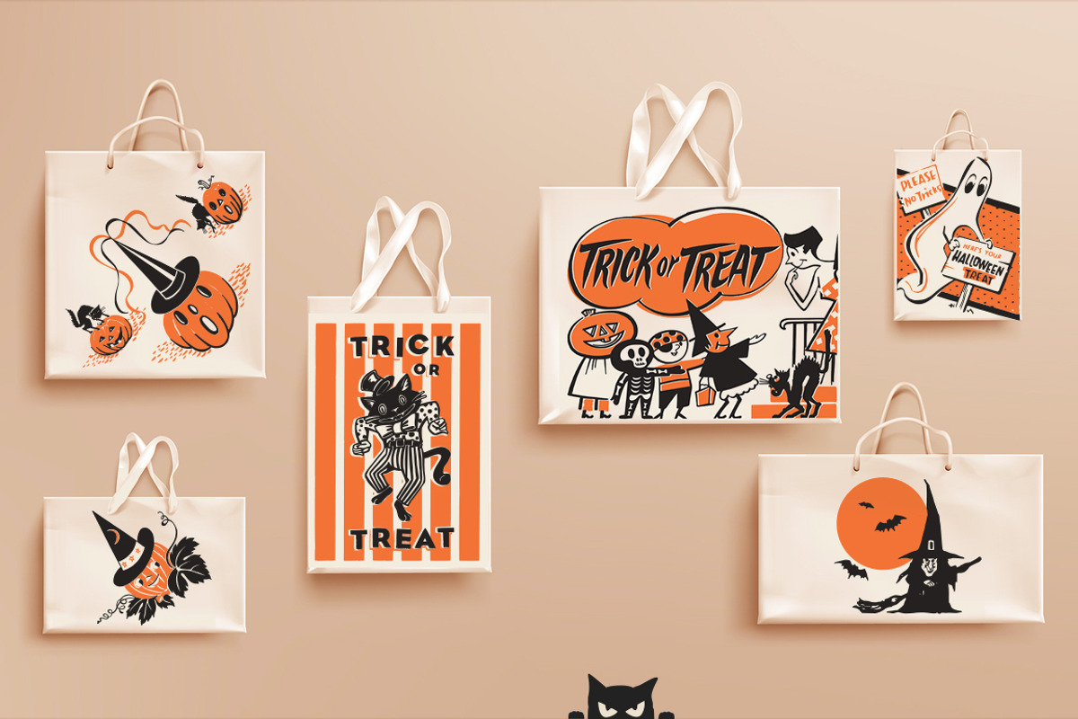 Retro Halloween Design Kit, a Seasonal Illustration by Retro Machine (Photo 12 of 15)