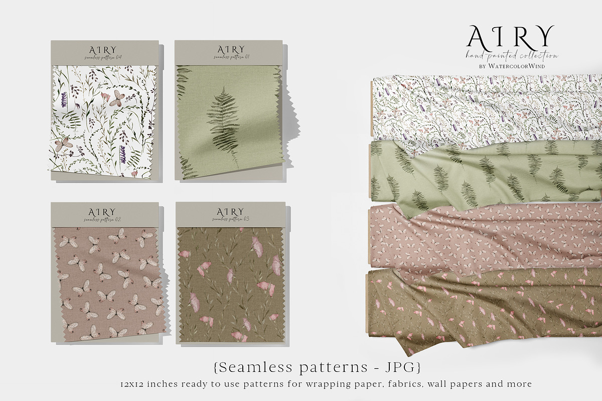 Delicate airy wildflowers clipart, an Illustration by Ksenia Shmakova (Photo 5 of 12)
