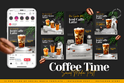 Coffee Social Media Post template, a Social Media Template by Artpaper (Thumbnail 1 of 7)