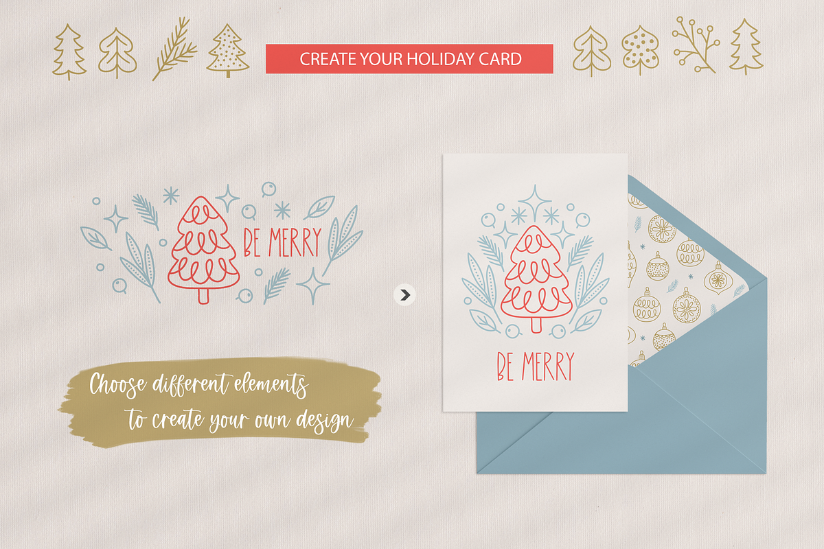 Tender Christmas Kit, a Seasonal Illustration by miumiu (Photo 8 of 15)