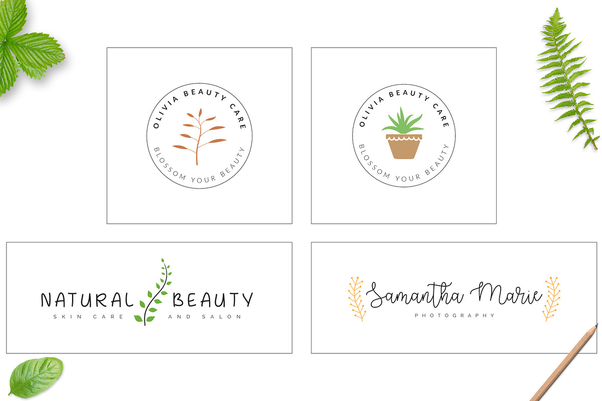 70 Elegant Floral Logo Bundle, a Branding & Logo Template by XpertgraphicD (Photo 16 of 16)
