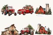 Cozy Barn Christmas Clipart Bundle, a Seasonal Illustration by Design Scotch (Thumbnail 6 of 8)