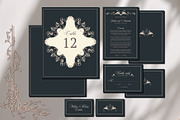 Elegant Baroque Wedding Stationery, an Invitation Template by ilustrinna (Thumbnail 4 of 9)
