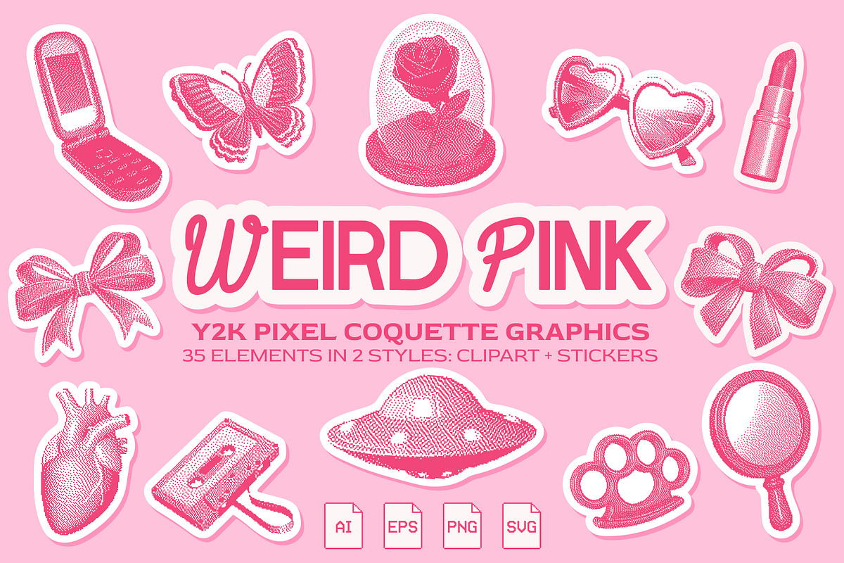 Weird Pink/ Y2K Graphics, an Object Graphic by ALICE_SHOP.EXE (Photo 1 of 5)