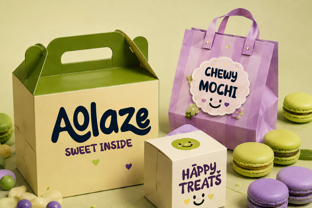 Aoboba Nizer - Boba Display Font, a Handwritten Font by productype1 (Photo 8 of 11)