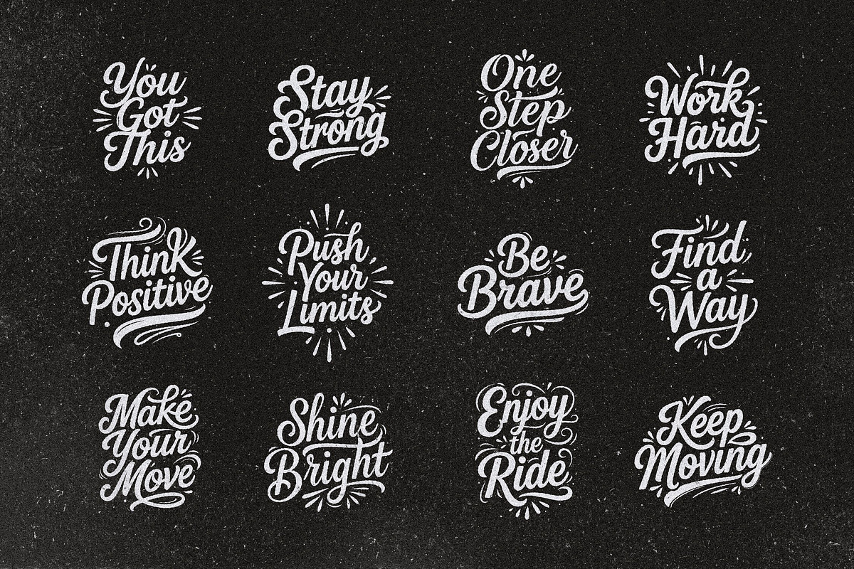 Lettering Quotes + PSD Effect, an Object Graphic by Design Squad (Photo 3 of 4)
