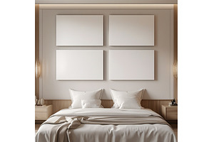 Canvases, four blank on the wall, an Architecture Photo by Canatic