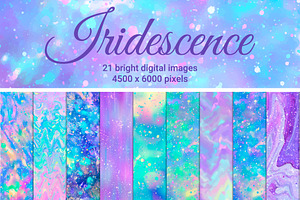 Rainbow Iridescent Backgrounds