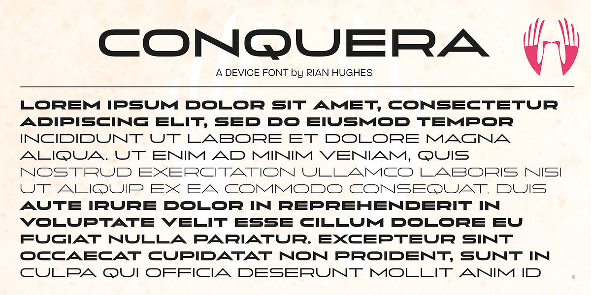 Conquera, a Sans Serif Font by Device (Photo 4 of 8)