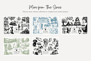 80 line art Horse Stable clip art, an Animal Illustration by Poppy Lane Studio (Thumbnail 12 of 12)
