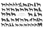 Guardian Dogs Silhouettes, an Animal Illustration by pet design shop (Thumbnail 5 of 17)