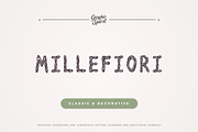 Millefiori Decorative Font, a Handwritten Font by Graphic Spirit (Thumbnail 1 of 8)