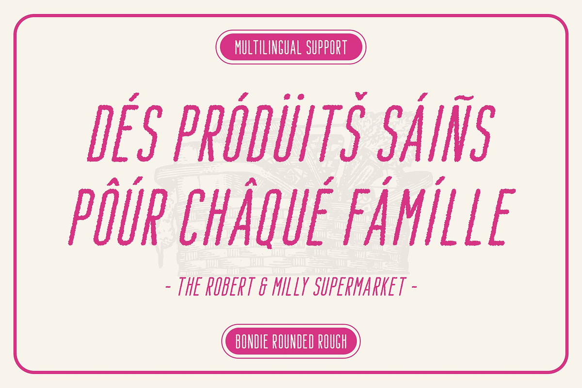 Bondie Rounded Rough, a Sans Serif Font by Craft Supply Co. (Photo 7 of 8)