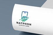Phone Fix & Leaf Logo, a Branding & Logo Template by Design_Planet (Thumbnail 1 of 2)