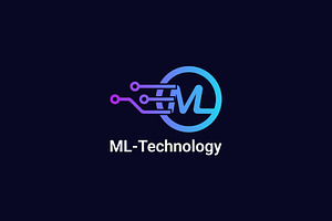 ML Letter Technology Logo, a Branding & Logo Template by Design Store