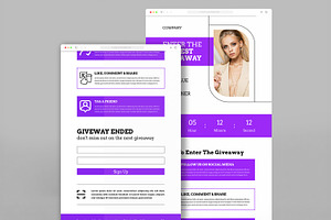 Giveaway Email Templates, an UI Kit Template by CreativeShaper