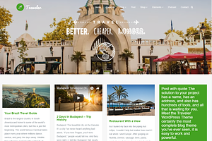 Traveler Photo Blog WordPress Theme