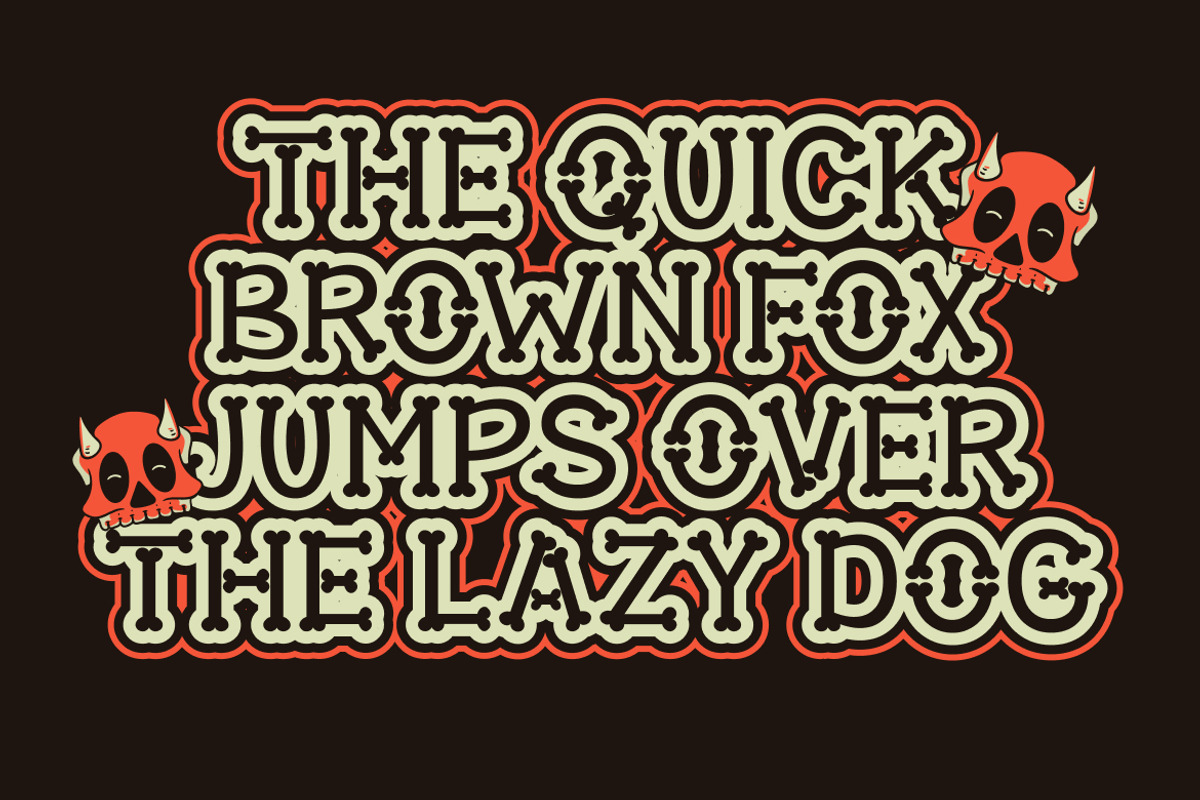 Deadbone – Halloween Bone Font, a Symbol Font by Vadovastd (Photo 5 of 7)