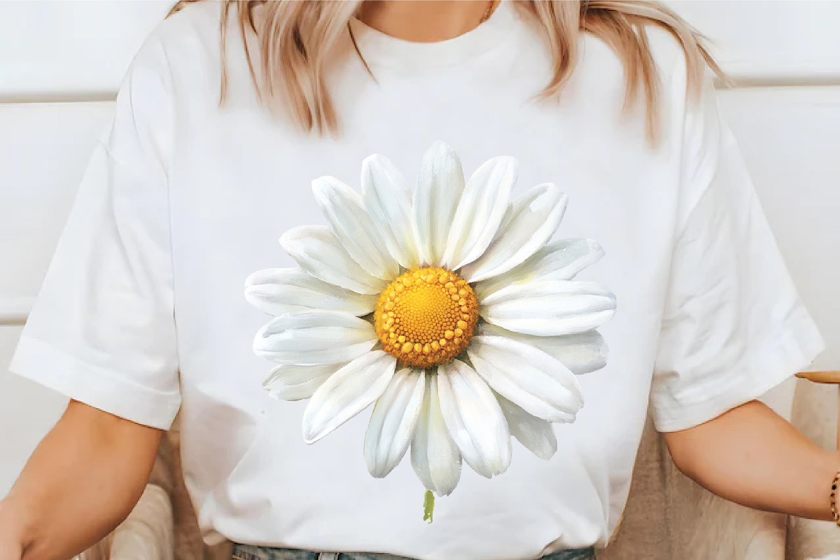 Watercolor Summer Daisy Clipart, an Illustration by designcity5 (Photo 5 of 5)