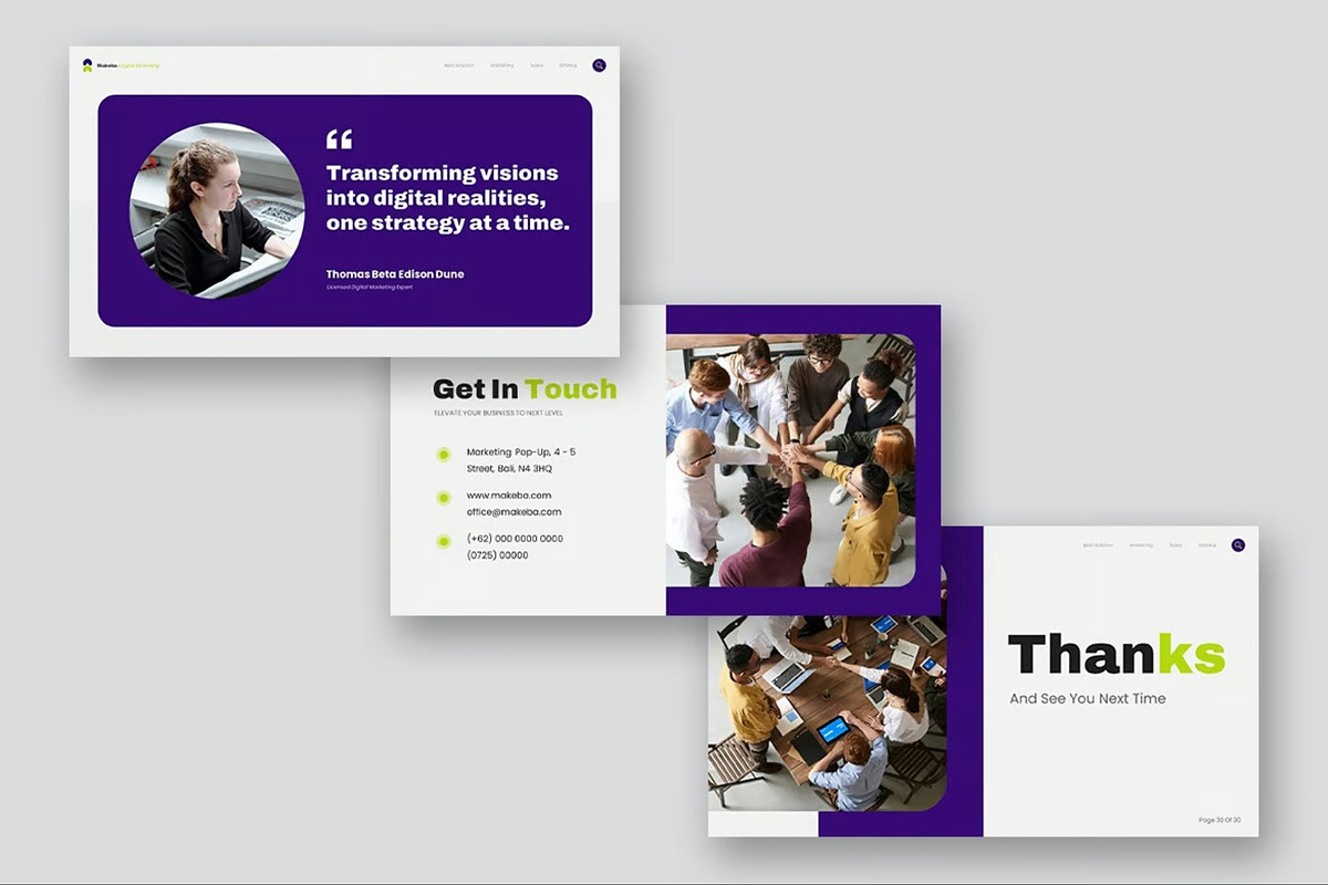 Digital Marketing Google Slides, a Presentation Template by Fit-tee (Photo 5 of 10)
