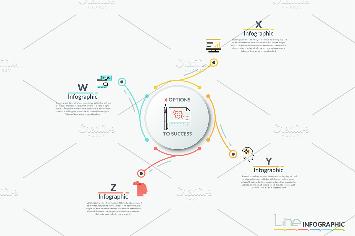 Line-X. Infographic Pack, a Presentation Template by Andrew Kras Design (Photo 4 of 23)