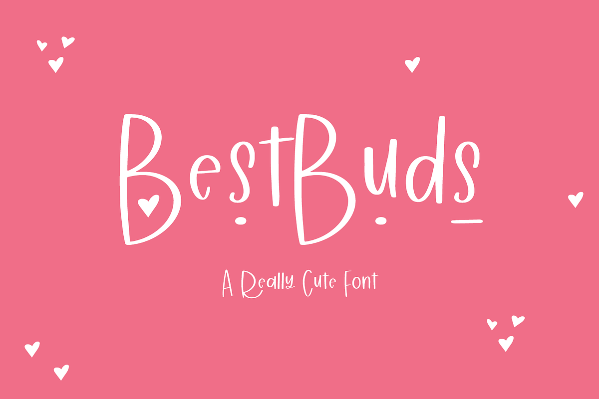 Best Buds Cute Sans Font, a Sans Serif Font by Beck McCormick (Photo 1 of 10)