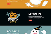 Cute ghosts and pumpkin party, an Object Illustration by Onyx (Thumbnail 2 of 3)