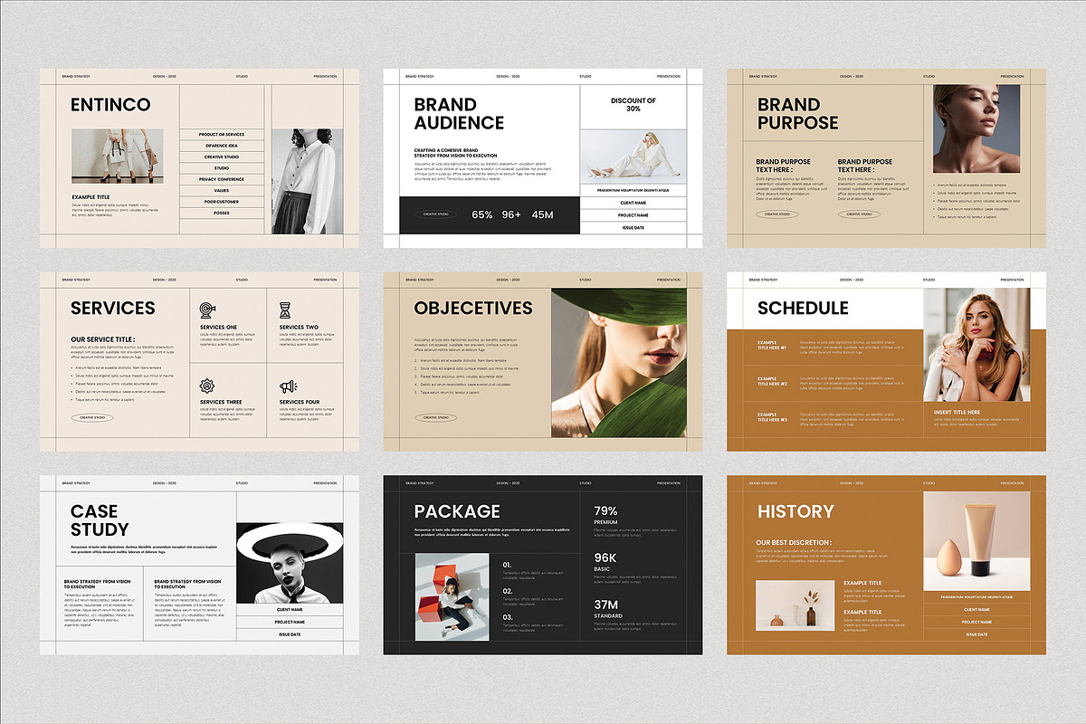 Brand Strategy Presentation Template, a Presentation Template by Cleffon_Graphic_Studio (Photo 3 of 4)