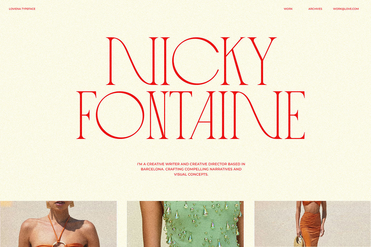 Loviena Rose - Stylish Serif, a Serif Font by CCS Type (Photo 13 of 25)