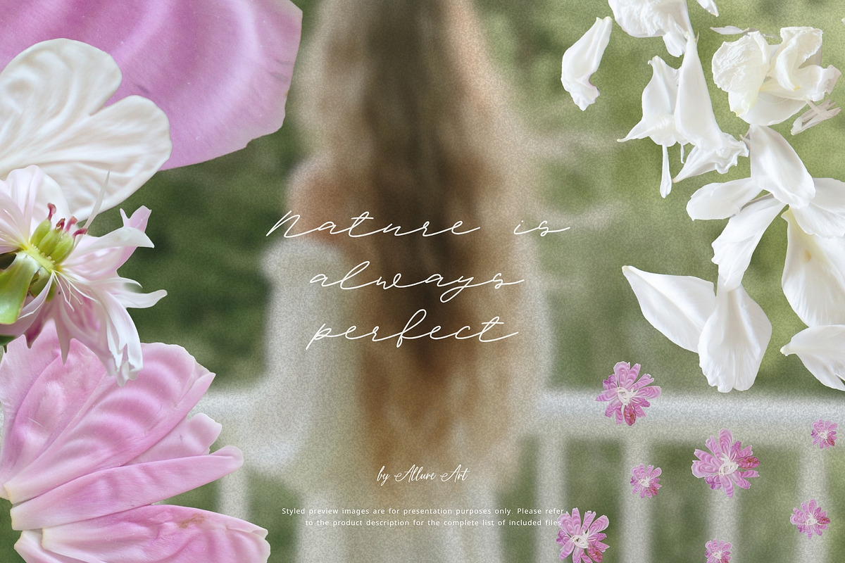 Petals Botanical Overlay Kit & Paper, an Object Graphic by Allure Art (Photo 18 of 22)