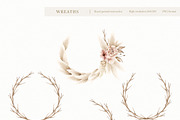 Watercolor Boho Fall Dusty Rose Set, a Decorative Illustration by Carol Lozove (Thumbnail 19 of 74)