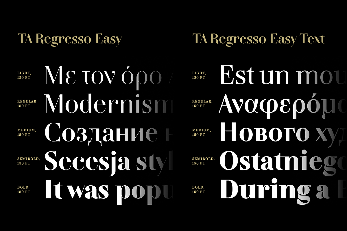 TA Regresso Easy, a Serif Font by TAFT Foundry (Photo 3 of 4)