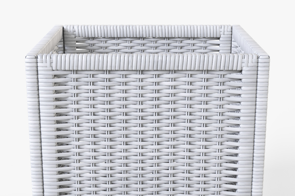 Rattan Basket White, an Object 3D Model by Markelos (Photo 3 of 10)